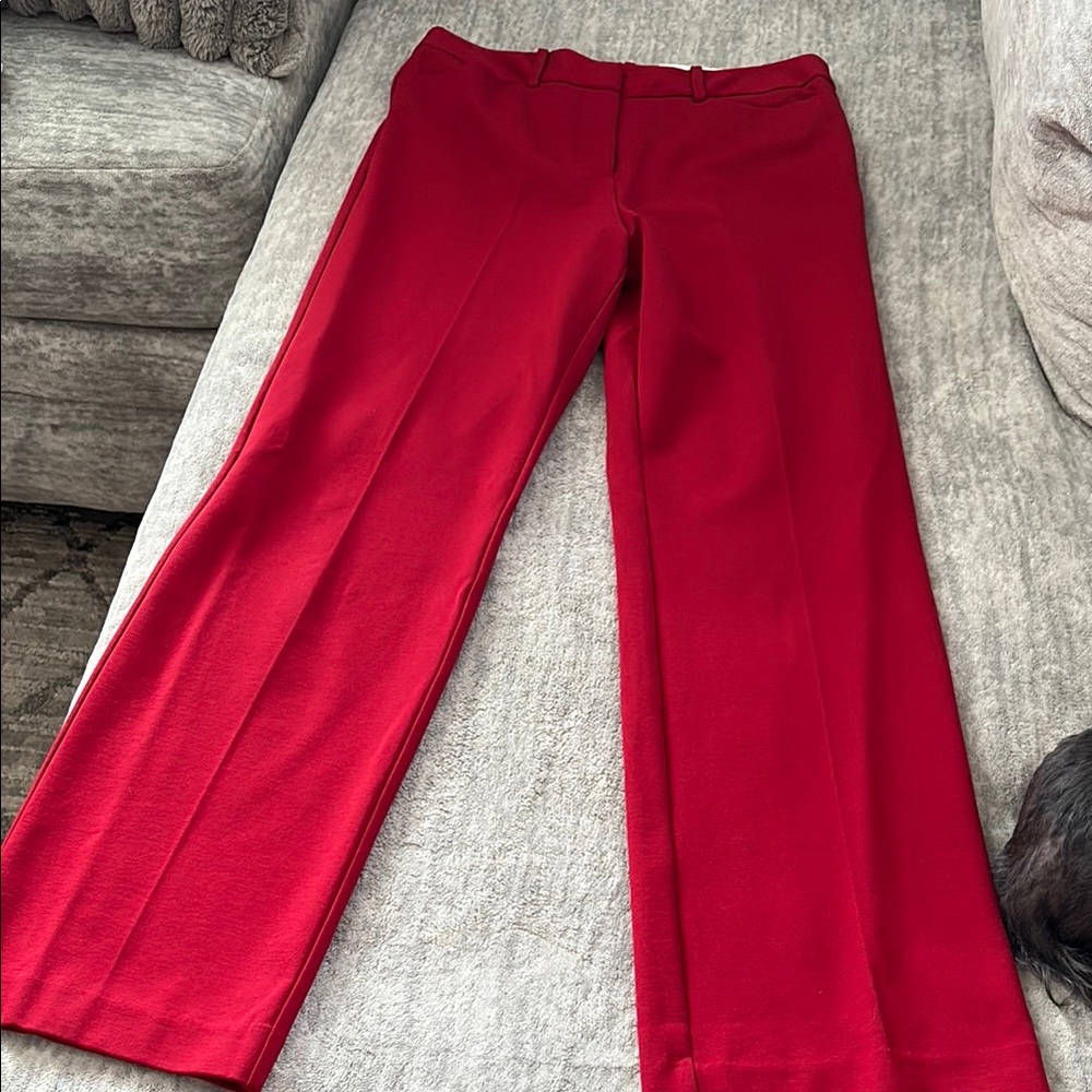 Liz Claiborne Red Wide Leg Pants
